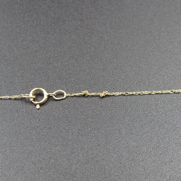 18" 10K Gold Peridot And CZ Necklace & Earrings - Picture 6 of 8